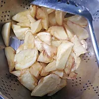 2:Fry potatoes until golden