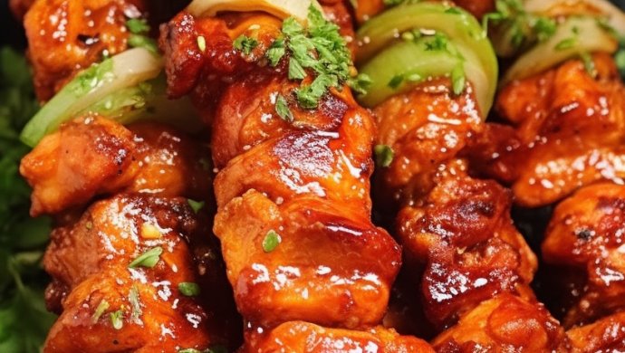 Grilled Pork Belly Skewers Recipe (烤五花肉串)