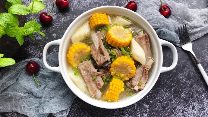Easy Corn and Pork Rib Soup with Sweet Potato (Chinese-Style Comfort Soup)