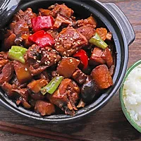 8:Serve hot over rice